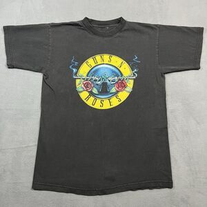 Guns N Roses Tee T‎ Shirt Medium M Black Appetite For Destruction Double Sided